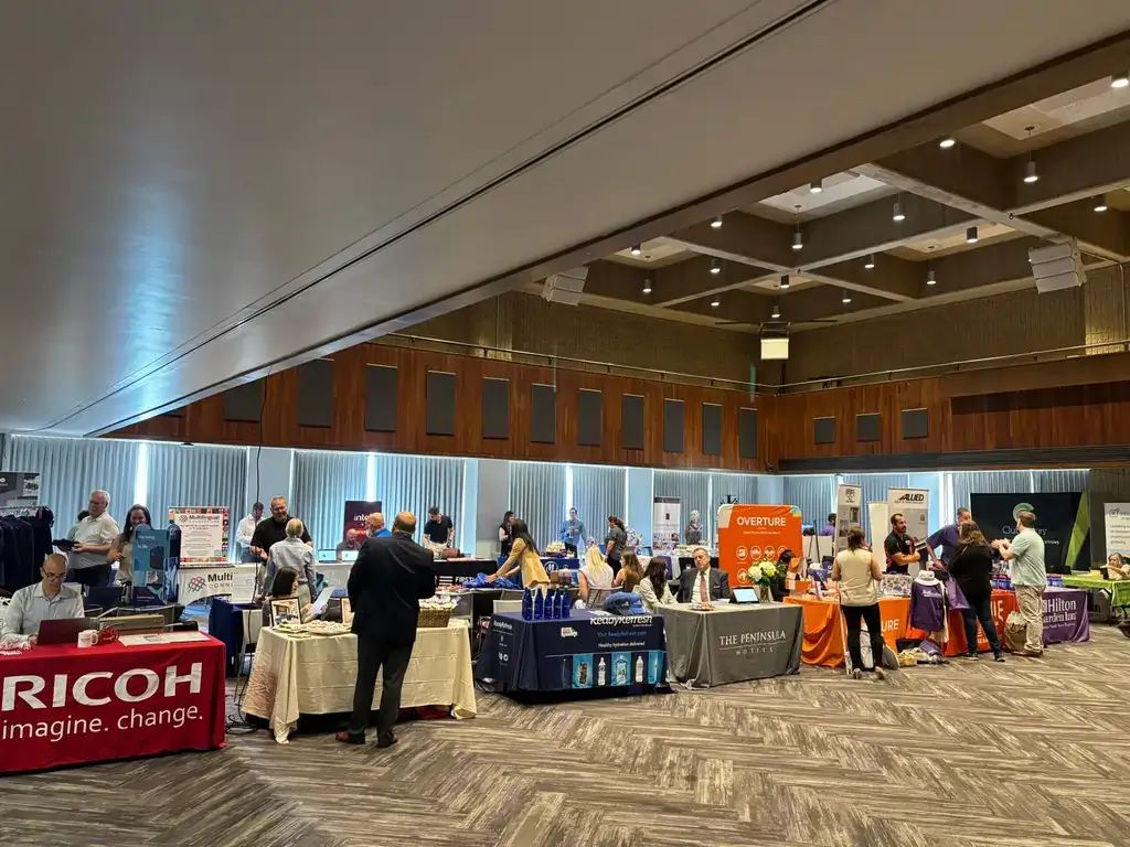Northwestern University Preferred Vendor Expo Floor, Reach Media Network digital signage, August 5, 2023
