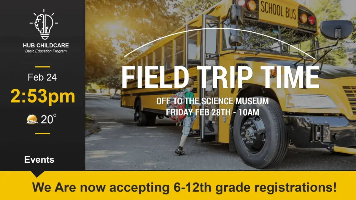 Education digital signage screen from Reach Media Network featuring RSS feed, announcements, and weather.